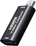 Tarjeta de Captura de Video USB 2. 0 Hdmi Video Audio Capturador de Tarjeta de Captura de Video en Vivo Caja de Grabación de Transmisión en Vivo Adaptador de Captura de Video Full iontec.mx