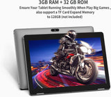 Winnovo Tableta 10 Pulgadas Android 9.0 T10 WiFi PC Tabletas 32GB Almacenamiento 3GB RAM HD IPS 1280x800 Pantalla táctil Cámara Dual 5G WiFi GPS Bluetooth HDMI FM(Gris) Tablets iontec.mx