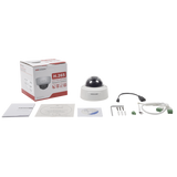 Domo IP 8 Megapixel (4K) / Lente 2.8 mm / Salida HDMI / 30 Mts IR EXIR / IP42 / IK10 / WDR 120 dB / PoE / Micro SD Camaras iontec.mx