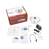 Fisheye IP 6 Megapixel / 180º / 360º / dWDR / 15 mts IR / PTZ Digital / Heat Map / Múltiples vistas / Entrada-Salida audio y alarma / IP66 / IK10 / PoE Camaras iontec.mx