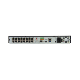 NVR 12 Megapixel (4K) / 16 canales / H.265+ / Hik-Connect / Switch PoE 300 mts / 2 HDD / HDMI en 4K / Soporta POS Camaras iontec.mx