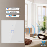 SONOFF T3 t2ue TX Smart Wifi Interruptor táctil de pared con borde Smart Home 1/2/3 Gang 433 RF/voz/APP/Control táctil funciona con Alexa kit 2 Automatización iontec.mx