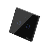SONOFF T3 t2ue TX Smart Wifi Interruptor táctil de pared con borde Smart Home 1/2/3 Gang 433 RF/voz/APP/Control táctil funciona con Alexa kit 2 Automatización iontec.mx