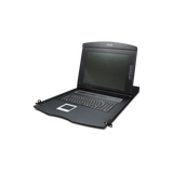 Monitor con teclado y trackpad KVM para Rack de 1U de 8 puertos VGA Control de Acceso iontec.mx