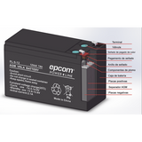Batería AGM/VRLA / 12 Vcd / 9 Ah / TAMAÑO ESTANDAR ( 151 x 101 x 65 mm) Bateria iontec.mx