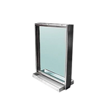 Ventana blindada Nivel III / Acero Inoxidable / 38mm de espesor / Charola pasa documentos Seguridad iontec.mx
