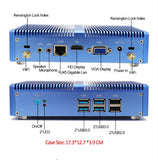 Eglobal Intel Core i7 i5 7200U i3 7100U Fanless Mini PC Windows 10 Pro Barebone Computer DDR4/DDR3 2.4GHz 4K HTPC WiFi HDMI VGA Mini Pc iontec.mx