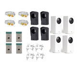 KIT DE 4 CAMARAS ROTATORIAS EXTERIOR INCLUYE 4 WYZE CAM PAN + 4 MEMORIAS DE 32GB + 4 CARCAZA PARA EXTERIOR + 4 EXTENSIONES DE 5MTS + 4 KITS DE INSTALACION + SEGURO HOGAR - iontec.mx