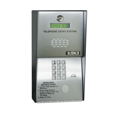 Audioportero telefónico / 600 números telefónicos / Control para 2 puertas / Gabinete para sobreponer/ Marcación a 16 digitos / Linea análoga o digital Control de Acceso iontec.mx