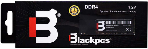 MEMORIA RAM BLACKPCS DDR4 UDIMM 8G 2400 MHZ 1.2V(INTEL)(MD22402-8GB) RAM iontec.mx