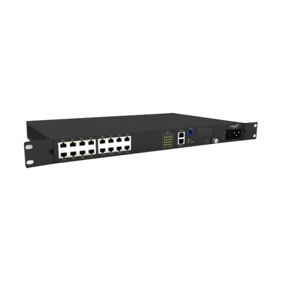 Unidad Remota Multi-Vivienda (MDU), 16 Puertos Fast Ethernet, 1 Puerto PON SC/UPC, 19", 1 UR Redes iontec.mx