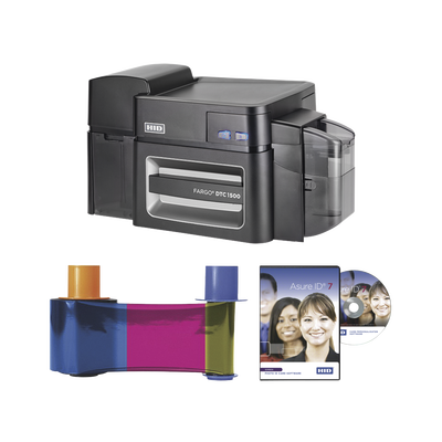 KIt Impresora DTC1500/ 1 Cara (Crecimiento)/1 Ribbon Full Color 500 imp/ Software AsureID/ Marca de Agua - iontec.mx
