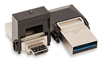 USB 3.0  KINGSTON 64GB DATA TRAVELER MICRODUO - iontec.mx