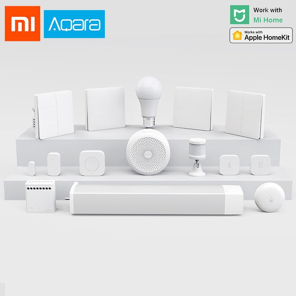 Xiaomi Aqara Smart Home kits Gateway 3 Hub Camera Wall Wireless Switch Door Window Sensor doorbell wireless relay module HomeKit Gadget iontec.mx