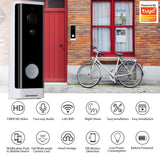 Tuya Smart Video Doorbell 1080P WiFi Video Intercom APP Remote Control Wireless Door Bell Camera Alexa Google Home Monitor Timbre iontec.mx