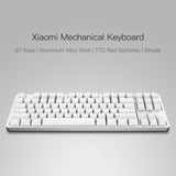 Xiaomi 87 Keys Red Switches Professional Mechanical Gaming Keyboard LED Backlit Backlight USB Wired for PC Laptop Gaming Office - iontec.mx